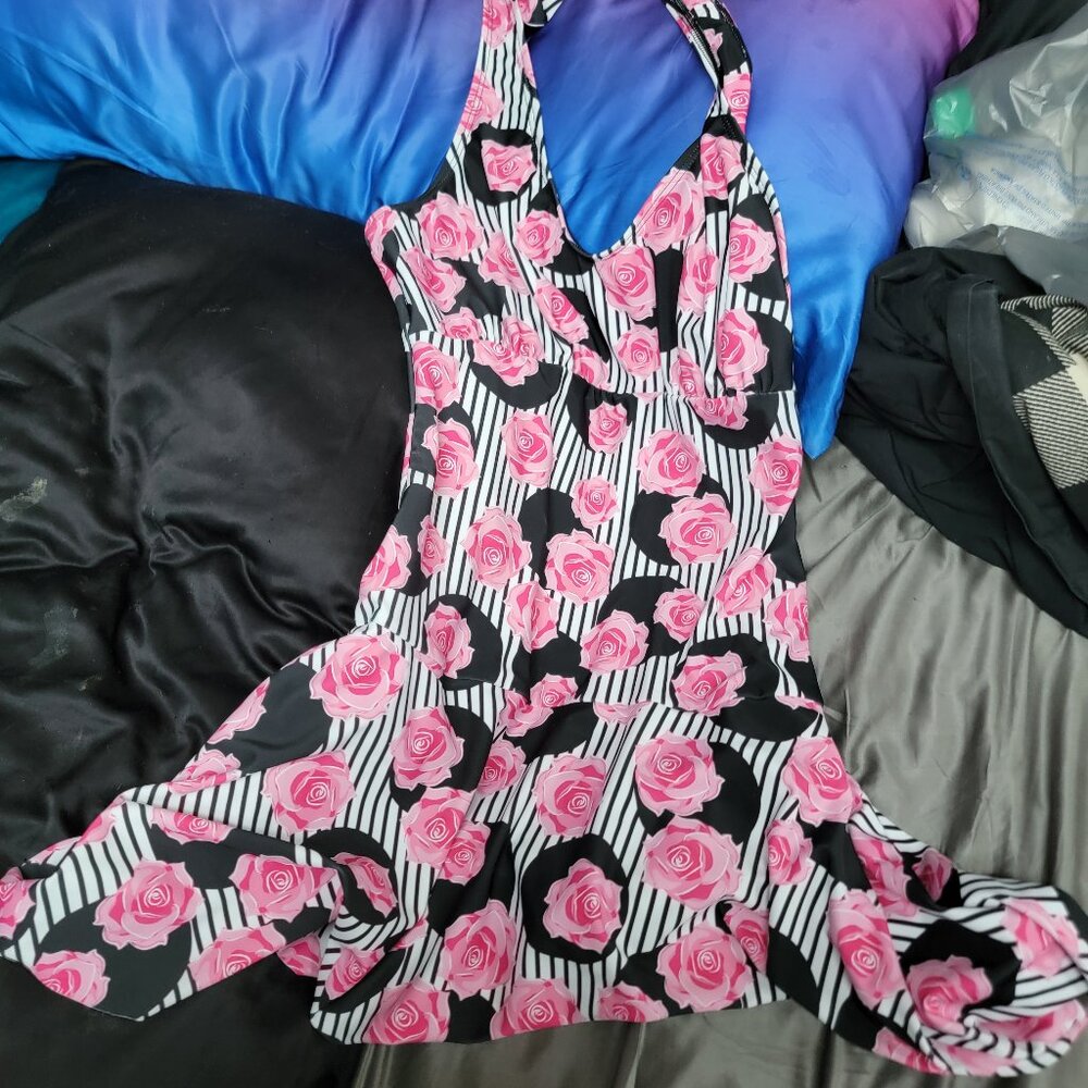 Ruby Love Period Swimwear Dress in English Rose NWOT